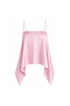 Back Lace Strappy Satin Blouse | Pink - Soréa