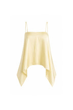 Back Lace Strappy Satin Blouse | Yellow - Soréa