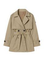Belted Basic Trench Coat | Khaki - Soréa