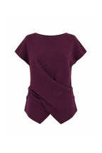 Button Wrap Knit Blouse | Burgundy - Soréa
