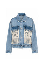Fringe Denim Jacket | Light Denim - Soréa