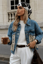 Fringe Denim Jacket | Light Denim - Soréa