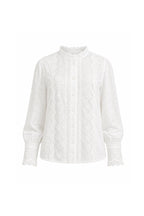 Mandarin Collar Guipure Shirt - Soréa