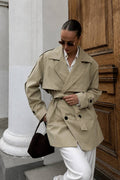 Belted Basic Trench Coat | Khaki