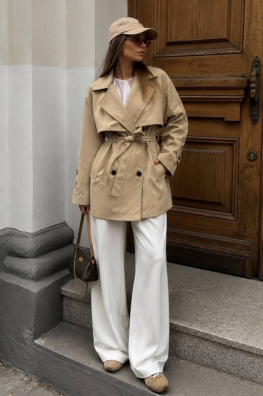 Belted Basic Trench Coat | Camel