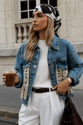 Fringe Denim Jacket | Light Denim