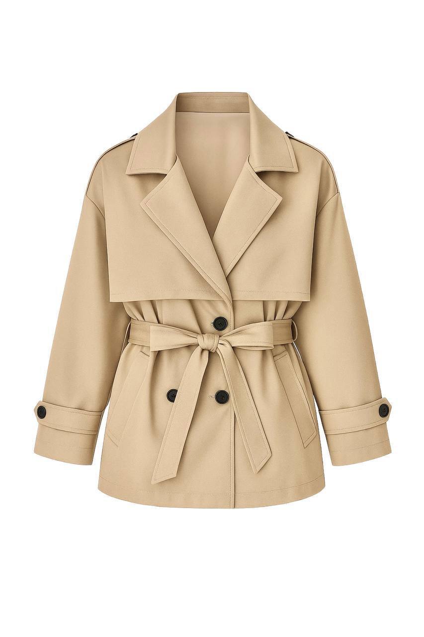 Belted Basic Trench Coat | Camel