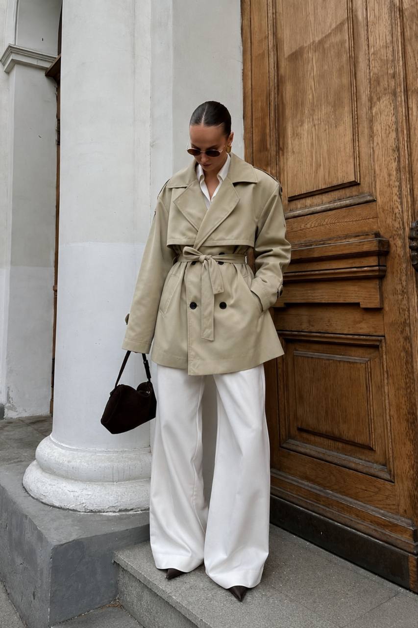 Belted Basic Trench Coat | Khaki
