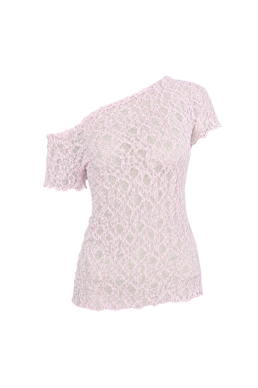 Off Shoulder Guipure Blouse