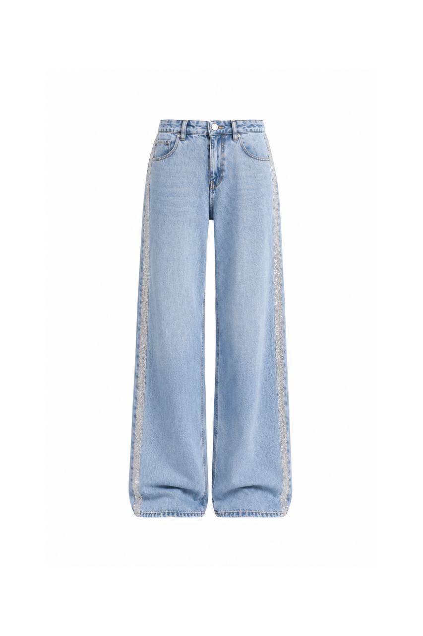 Stone High-Waisted Jeans | Blue