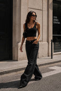 Stone High-Waisted Jeans | Black