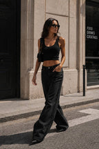 Stone High-Waisted Jeans | Black