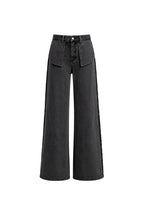 Pocket Reverse Stitch Jeans | Grey