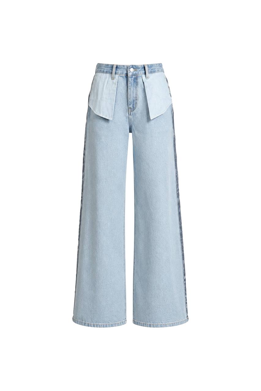 Pocket Reverse Stitch Jeans | Blue