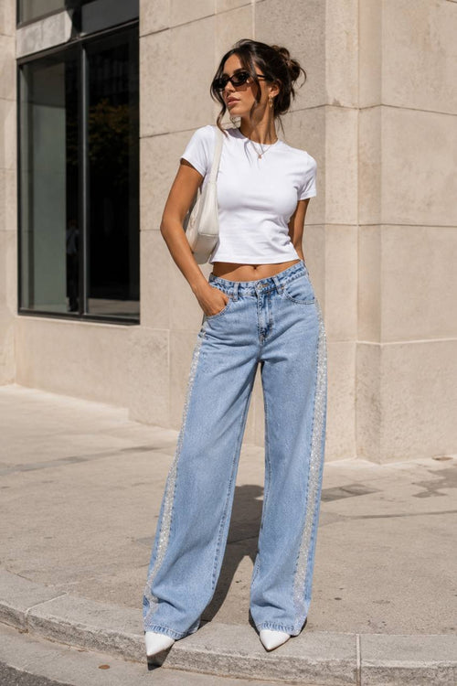 Stone High-Waisted Jeans | Blue - Soréa